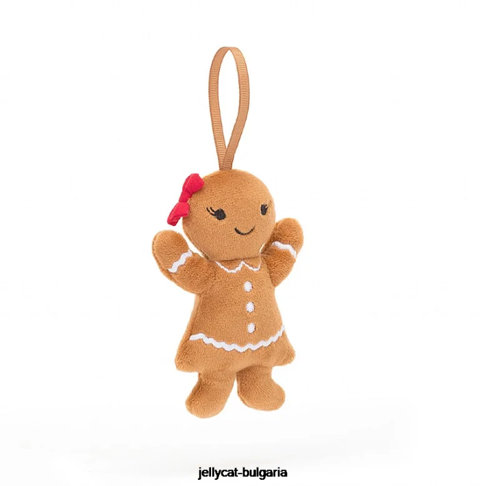 Jellycat sváteční pošetilost perník rubínově béžová 627 hračka