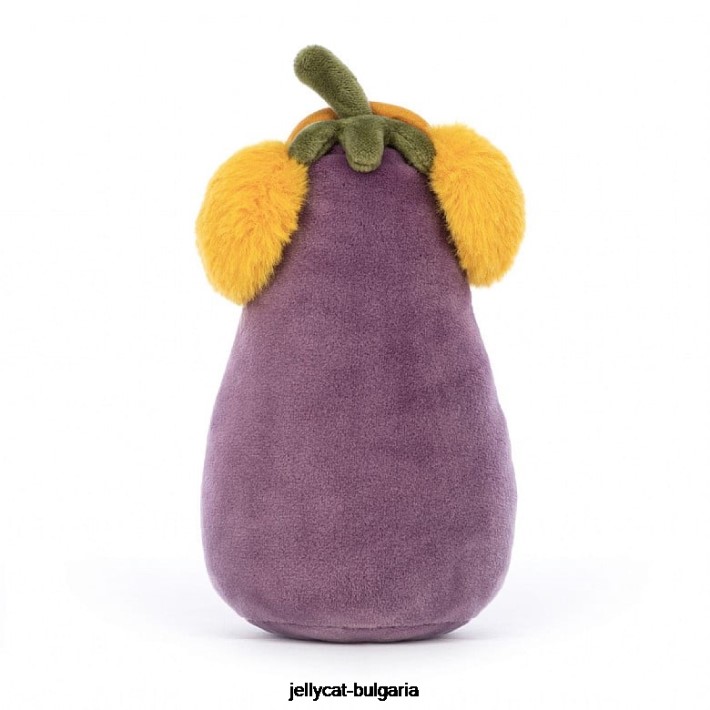 Jellycat toastie жив патладжан лилав 94 играчка
