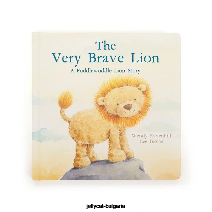Jellycat velmi statečný lev kniha a fuddlewuddle lion tan 692 rezervovat