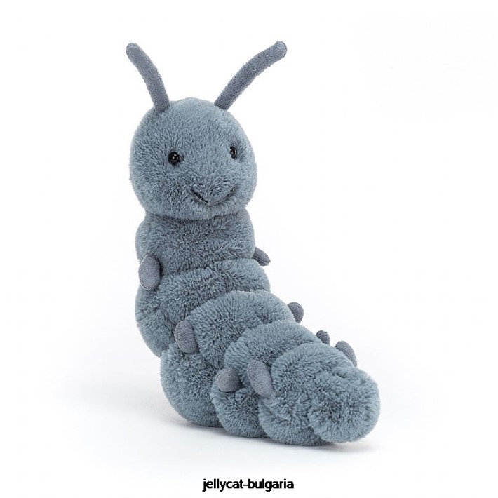 Jellycat wriggidig бъг син 229 играчка