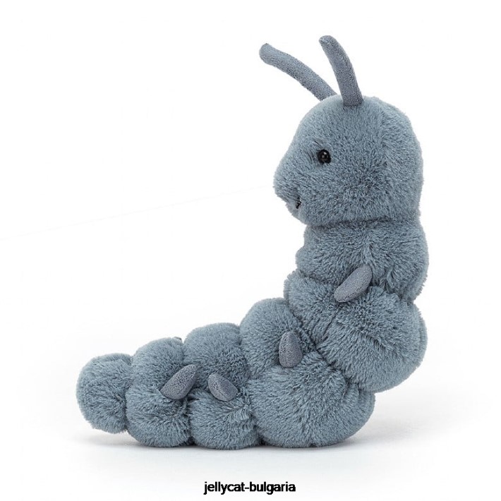 Jellycat wriggidig бъг син 229 играчка