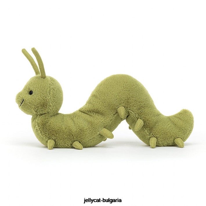 Jellycat wriggidig бъг син 229 играчка