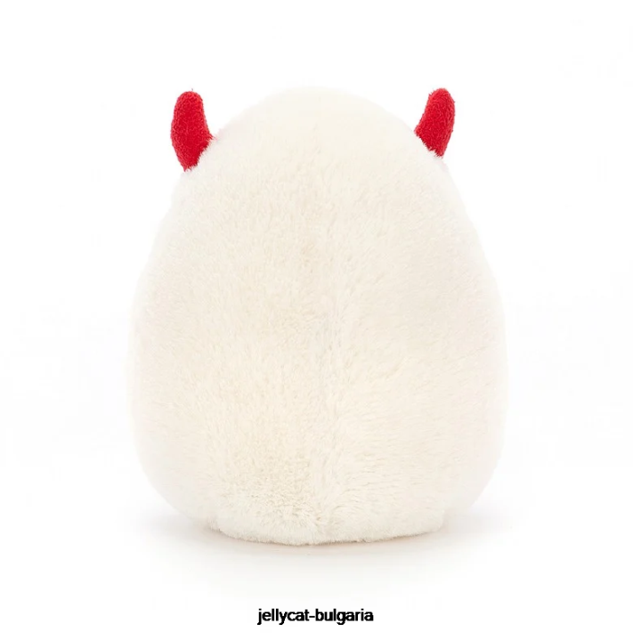 Jellycat zábavná vařená vejce šik bílá a žlutá 55 hračka