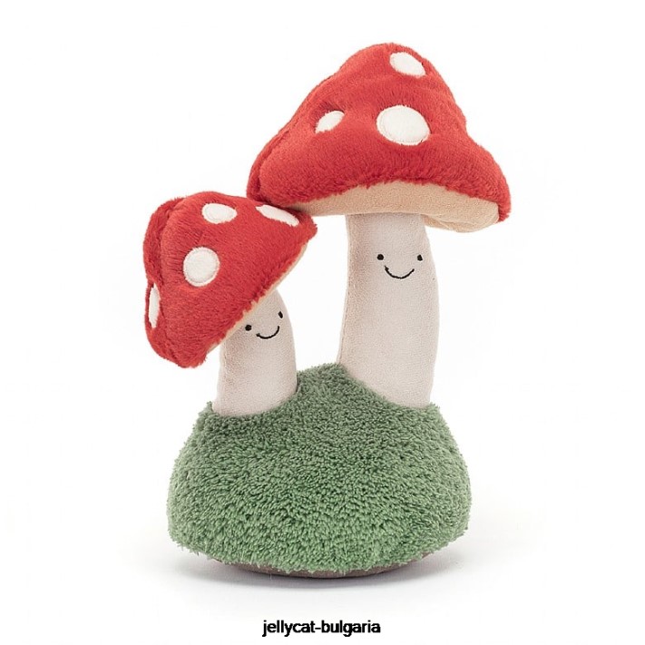 Jellycat zábavný pár muchomůrek vícebarevný 604 hračka