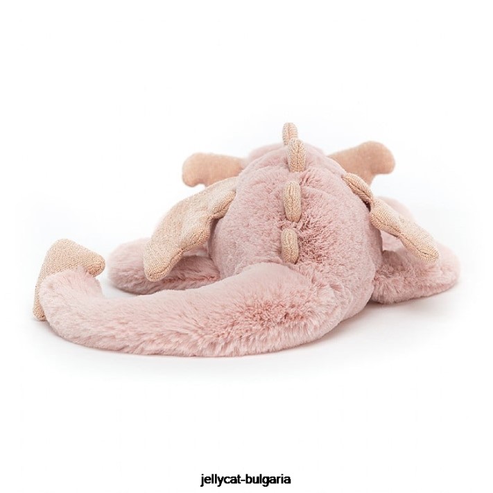 Jellycat šalvěj drak bledě zelený 585 hračka
