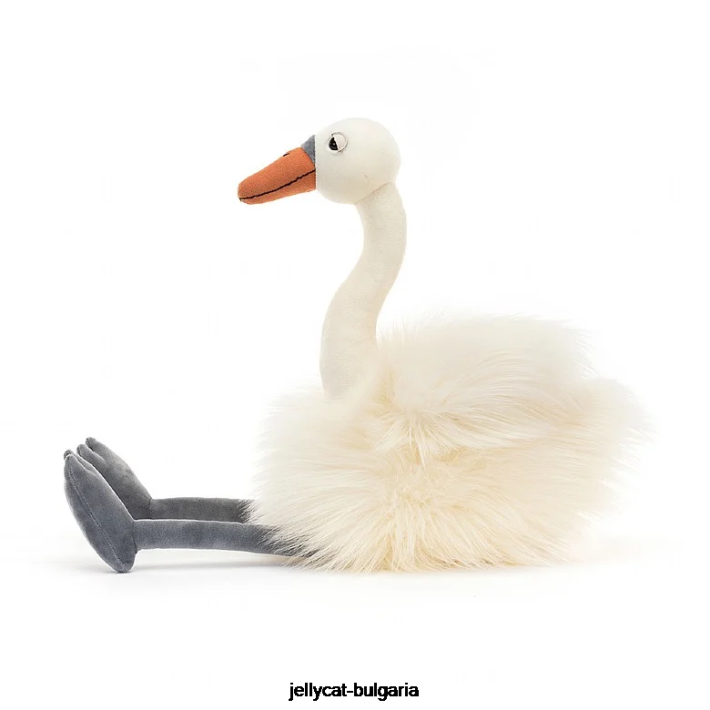 Jellycat Евелин Суон Уайт 433 играчка