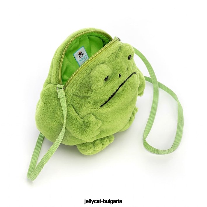 Jellycat Рики чанта дъждовна жаба зелена 118 чанта
