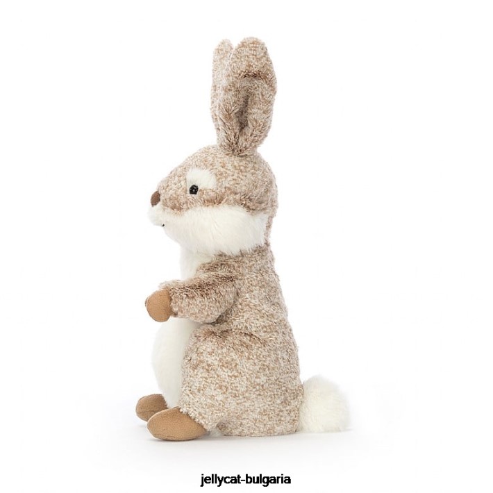 Jellycat амбрози заек кафяво и бяло 409 играчка
