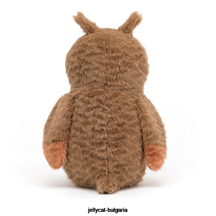 Jellycat бухал кафяво и бяло 372 играчка