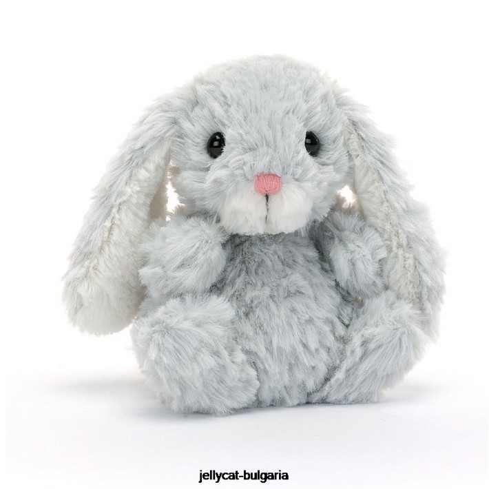 Jellycat вкусно зайче сребро 542 играчка