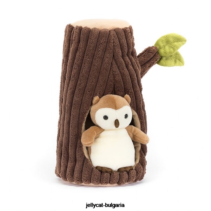 Jellycat горска фауна бухал кафяво и бяло 255 играчка