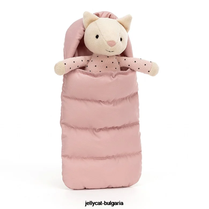 Jellycat гушкаща се котка сива 296 играчка