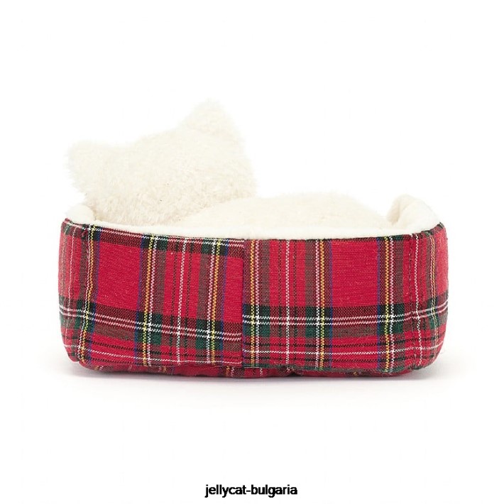 Jellycat дрямка щипка westie черно и бяло 289 играчка