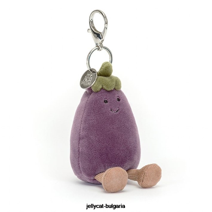 Jellycat жив патладжан чанта очарование лилаво 75 аксесоар