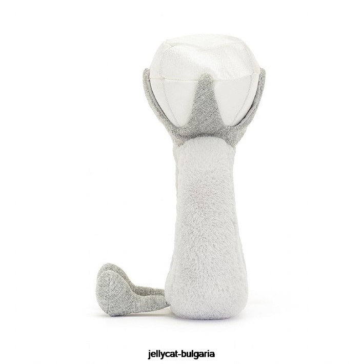 Jellycat забавен диамантен пръстен сив 530 играчка