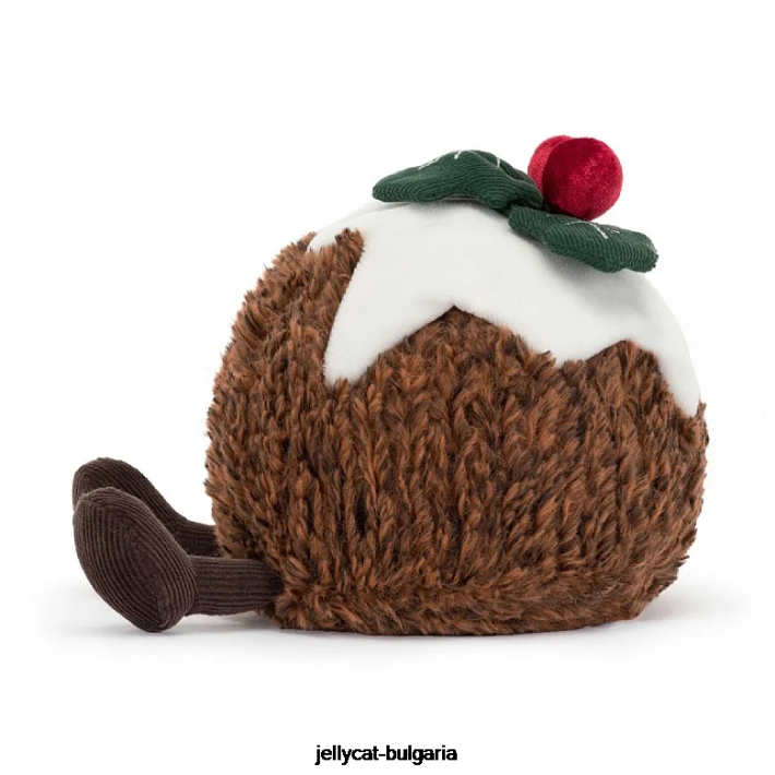 Jellycat забавен коледен пудинг кафяв 74 играчка