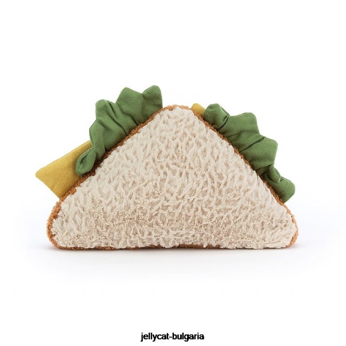 Jellycat забавен сандвич бежов 164 играчка