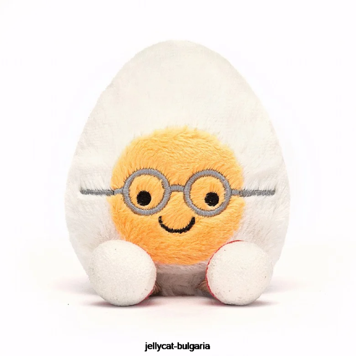 Jellycat забавен щастлив крем от варени яйца 23 играчка