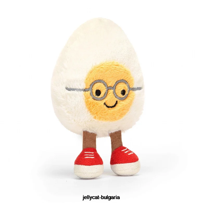 Jellycat забавен щастлив крем от варени яйца 23 играчка