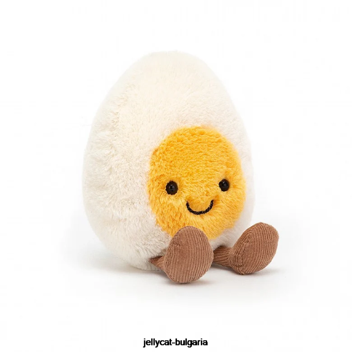 Jellycat забавен щастлив крем от варени яйца 23 играчка