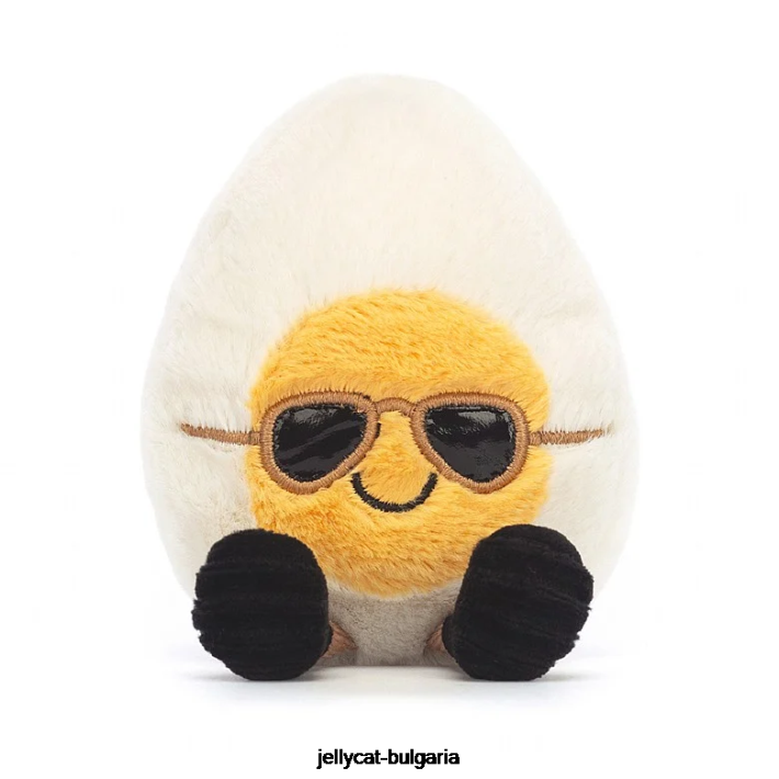 Jellycat забавен щастлив крем от варени яйца 23 играчка
