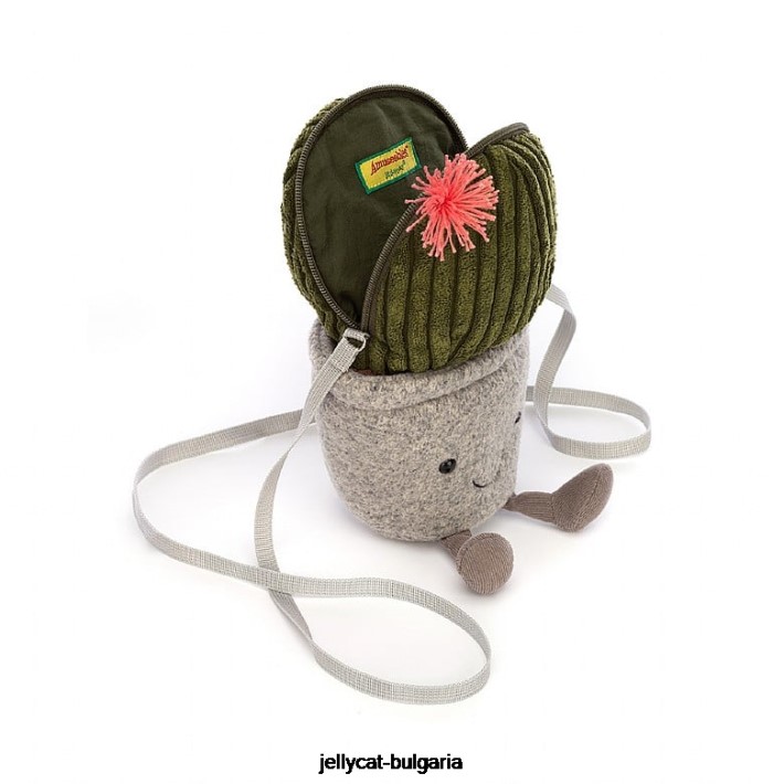 Jellycat забавна зелена чанта с кактус 384 чанта