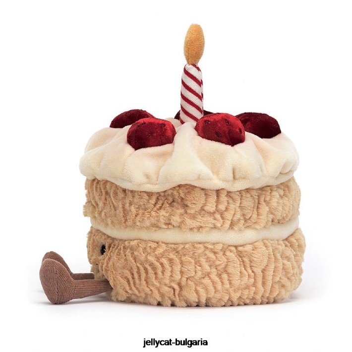Jellycat забавна многоцветна торта за рожден ден 528 играчка