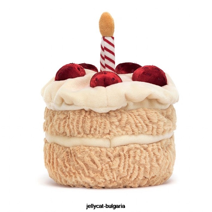 Jellycat забавна многоцветна торта за рожден ден 528 играчка
