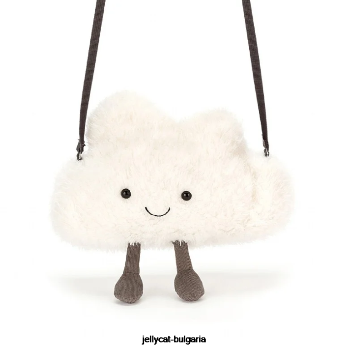 Jellycat забавна облачна чанта бяла 61 чанта