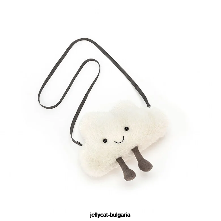 Jellycat забавна облачна чанта бяла 61 чанта