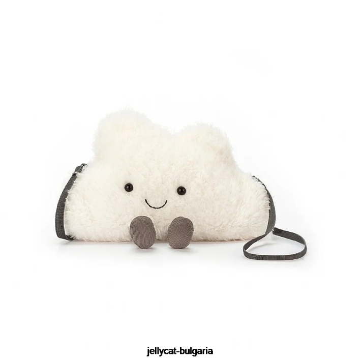 Jellycat забавна облачна чанта бяла 61 чанта