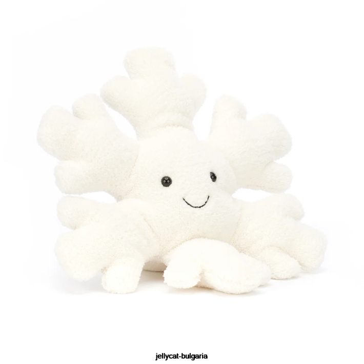 Jellycat забавна снежинка бяла 21 играчка
