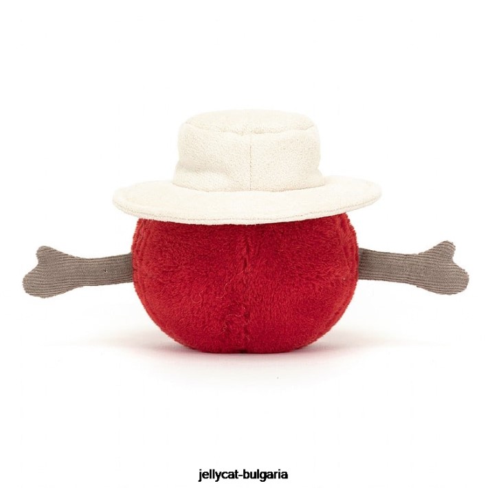 Jellycat забавна спортна топка за крикет червена 80 играчка