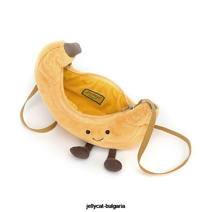 Jellycat забавна чанта банан жълта 306 чанта