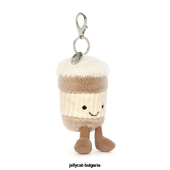 Jellycat забавна чанта за кафе за изнасяне Charm бежово 34 аксесоар