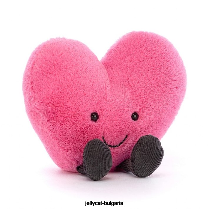 Jellycat забавно горещо сърце розово 22 играчка