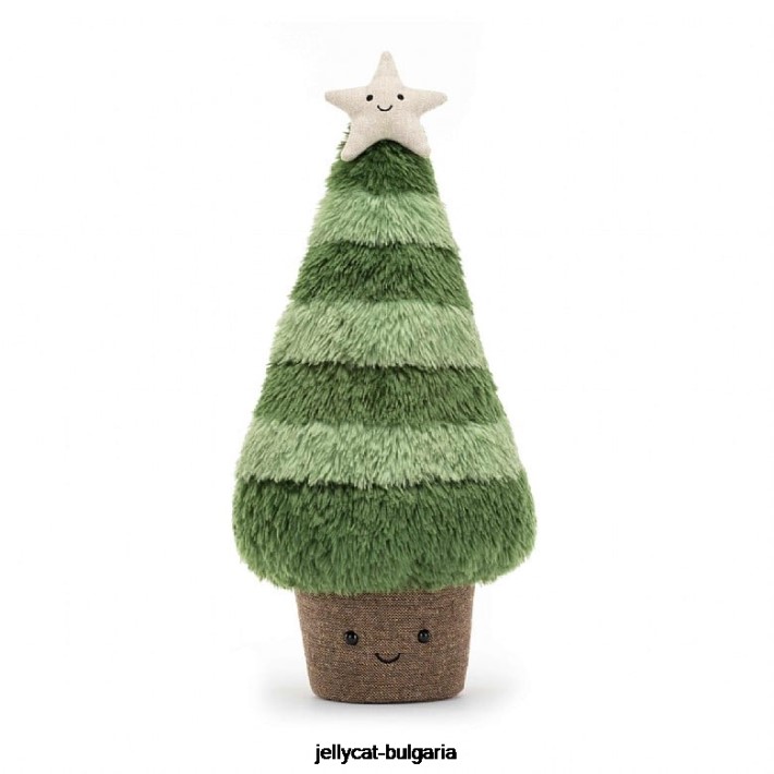 Jellycat забавно северно коледно дърво от смърч зелено 1 играчка