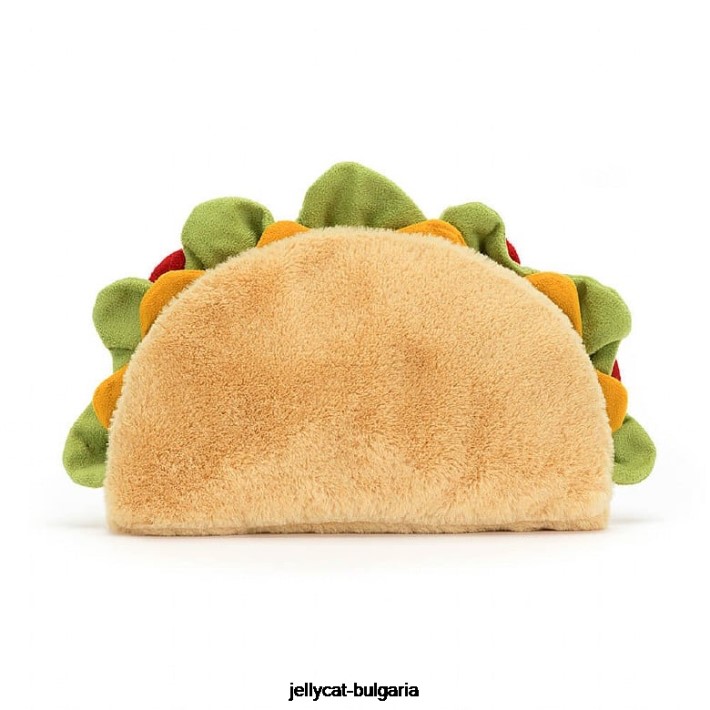 Jellycat забавно тако бежово 57 играчка