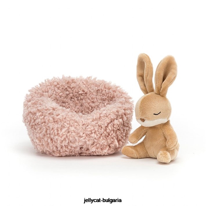 Jellycat зимно зайче бежово 127 играчка