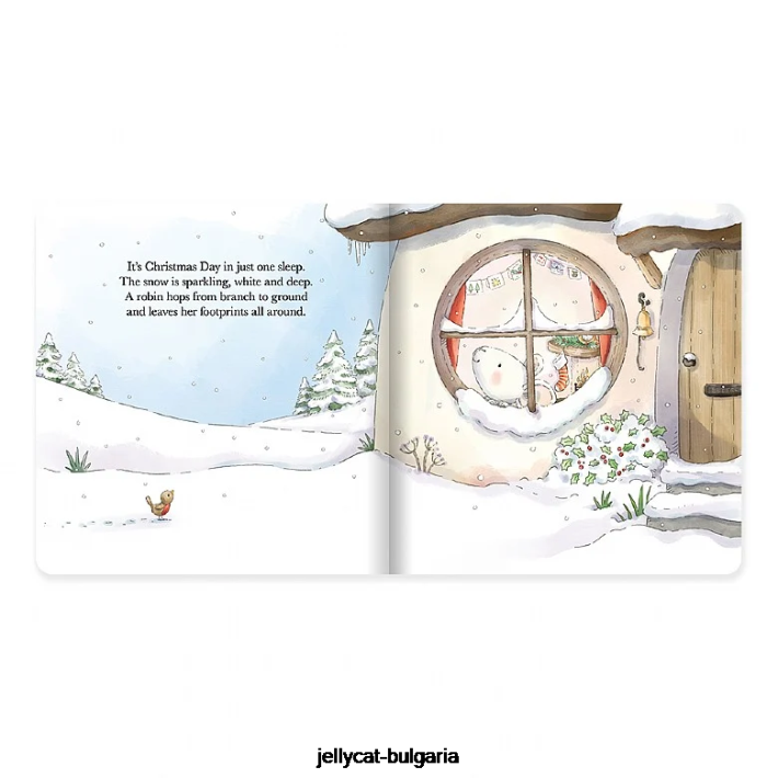 Jellycat книга с весела мишка и крем с весела мишка 278 Книга