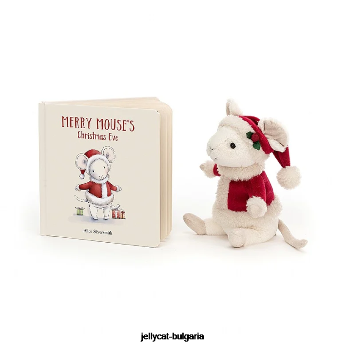 Jellycat книга с весела мишка и крем с весела мишка 278 Книга
