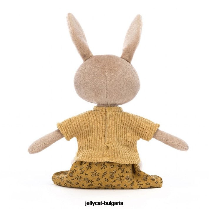 Jellycat кокетка мила зайче бежово 326 играчка