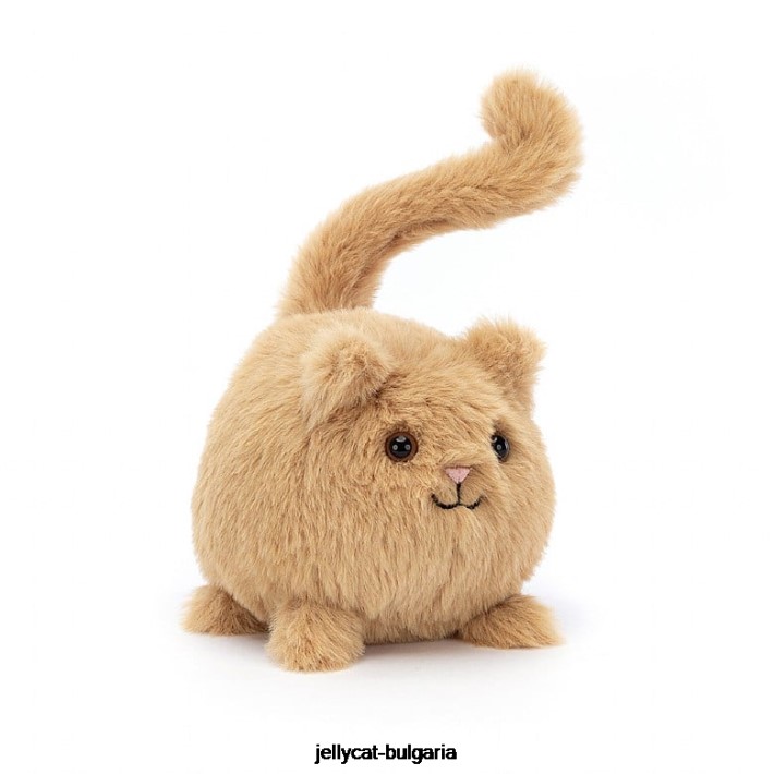 Jellycat коте caboodle джинджифил портокал 418 играчка