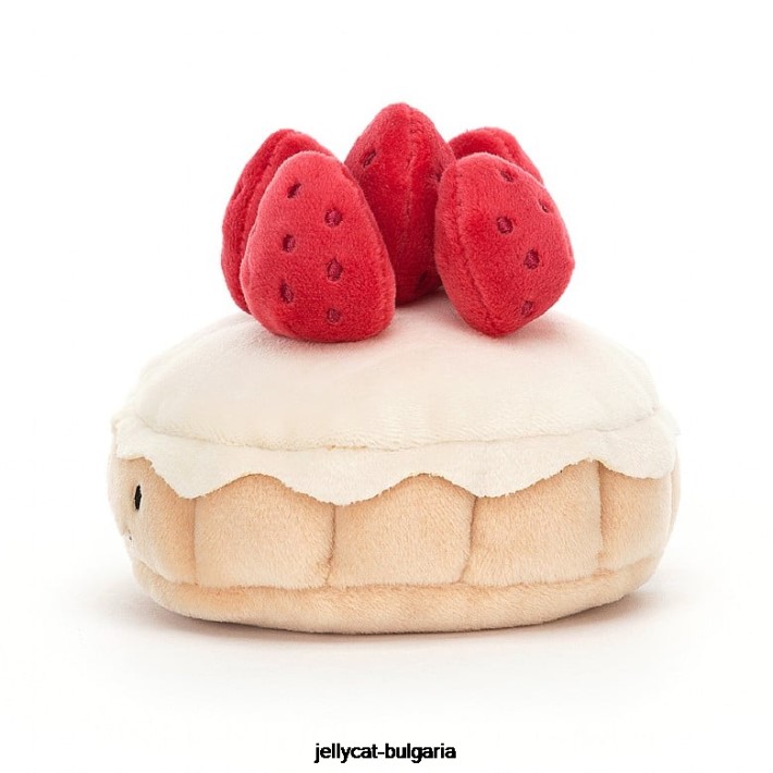 Jellycat красива сладкарница tarte aux fraises многоцветна 26 играчка