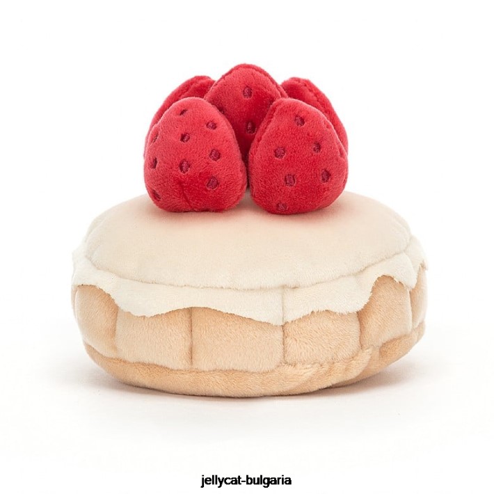 Jellycat красива сладкарница tarte aux fraises многоцветна 26 играчка