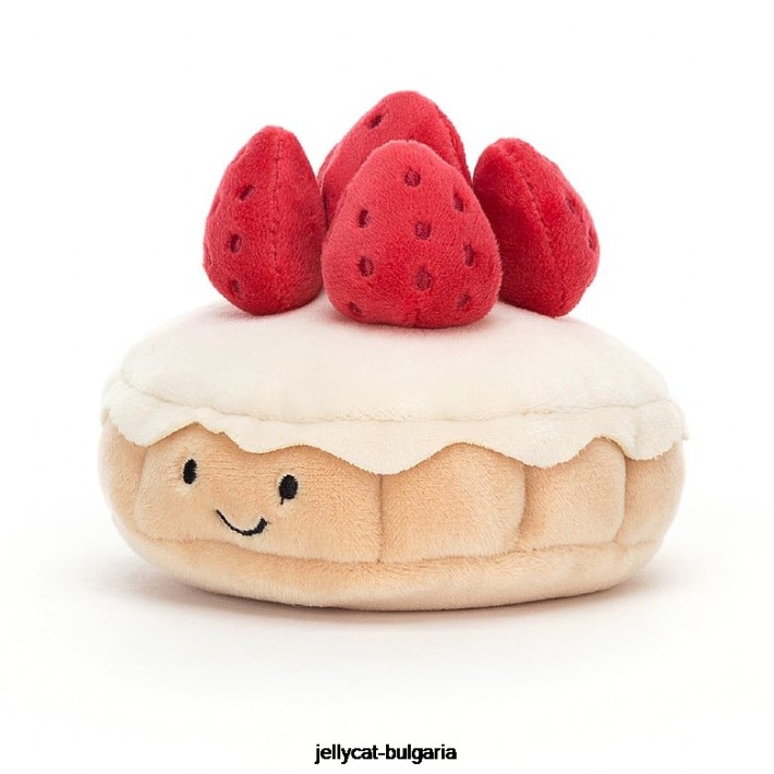 Jellycat красива сладкарница tarte aux fraises многоцветна 26 играчка
