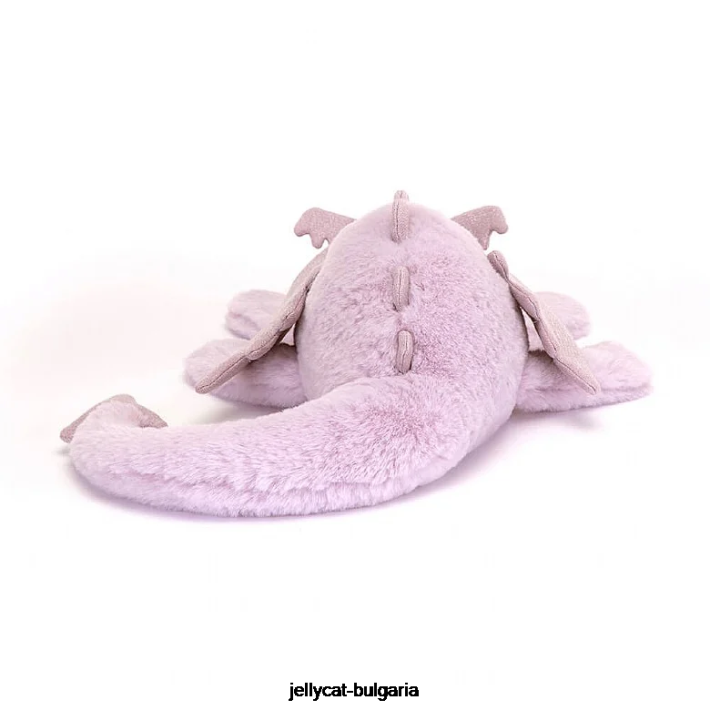 Jellycat лавандула дракон люляк 41 играчка