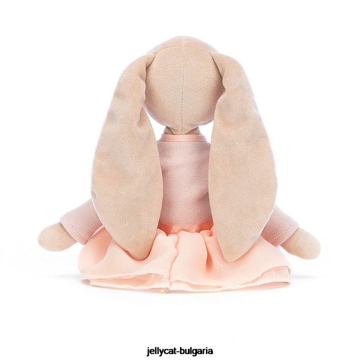 Jellycat лила балерина зайче бежово 323 играчка