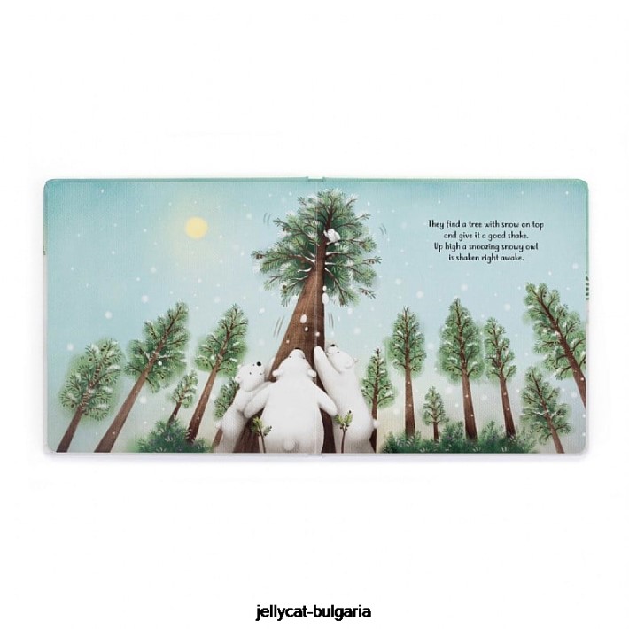 Jellycat многоцветна книга за игривите полярни мечки 295 Книга