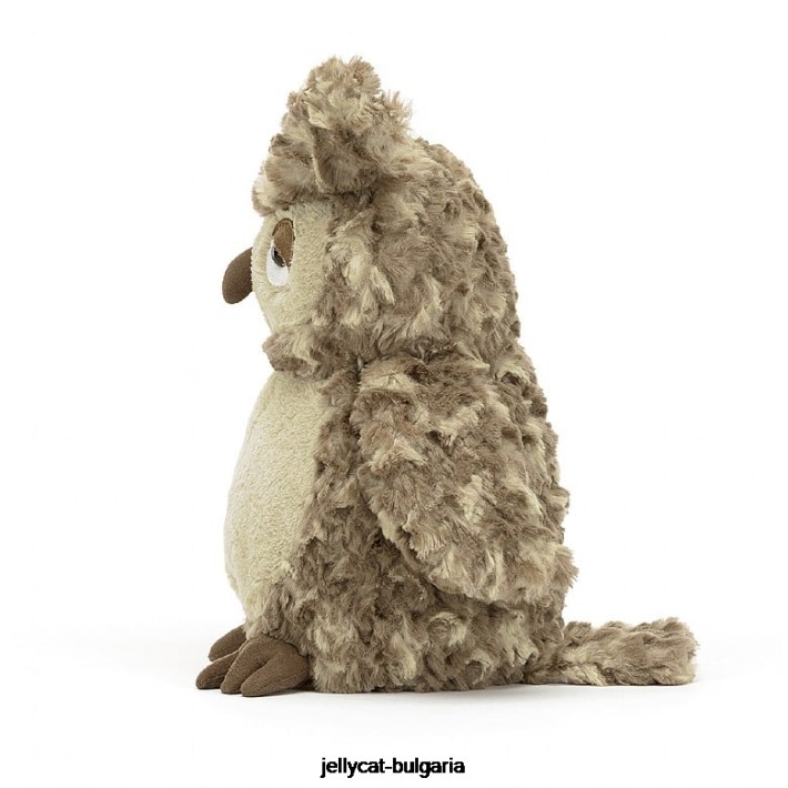 Jellycat оберон бухал кафяв 304 играчка